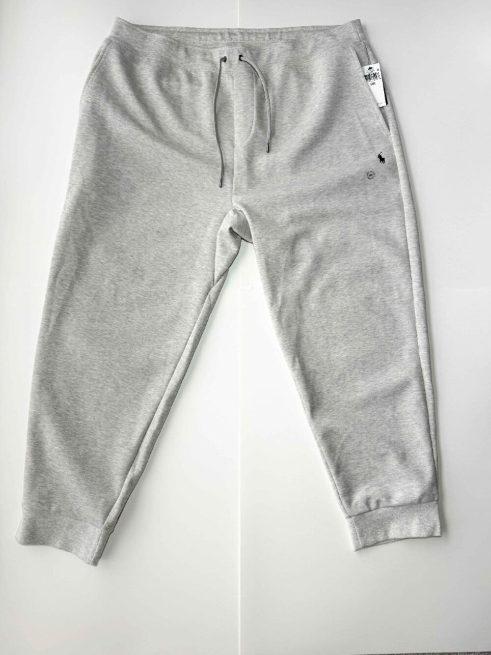 POLO RALPH LAUREN Knit Jogger Pants Men's Size XX-Large Big Heather Grey